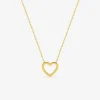 Collier motif cœur or jaune 375 ‰ SO OR