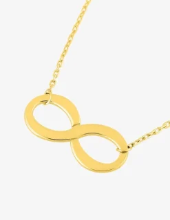 Collier motif infini or jaune 375 ‰ SO OR