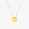 Collier motif rond or jaune 375 ‰ SO OR