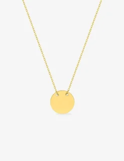 Collier motif rond or jaune 375 ‰ SO OR