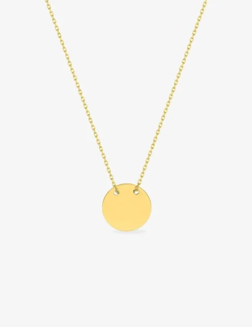 Collier motif rond or jaune 375 ‰ SO OR