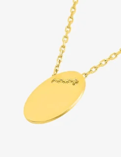 Collier motif rond or jaune 375 ‰ SO OR