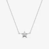 Collier motif étoile en argent 925 ‰ rhodié SO OR