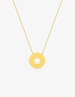 Collier motif étoile or jaune 375 ‰ SO OR