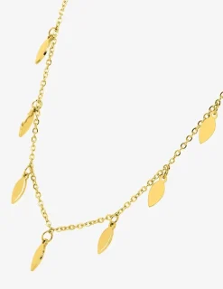 Collier motifs fantaisie en acier doré SO OR