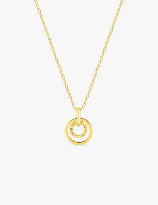 Collier or 750 ‰ jaune avec cercles SO OR