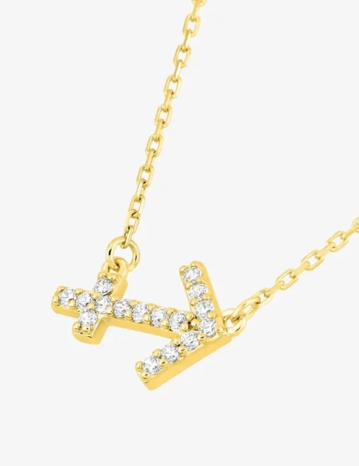 Collier or 375 ‰ jaune, pendentif zodiaque sagittaire avec oxydes de zirconium SO OR