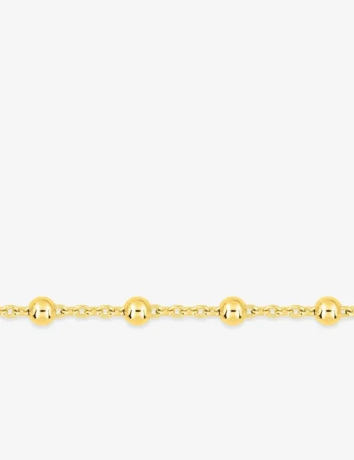 Collier or 375‰ détail fine boule SO OR