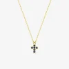 Collier or 375‰ saphir croix SO OR