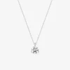 Collier or blanc 375 ‰ et oxyde 6 mm serti deux griffes SO OR