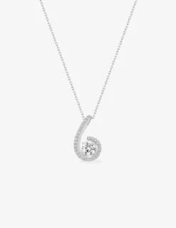 Collier or blanc 375 ‰ et oxydes de zirconium SO OR