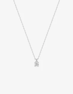 Collier or blanc 375 ‰ oxydes de zirconium 3,5 mm SO OR