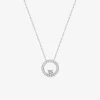 Collier or blanc 375‰ et cercle oxydes de zirconium SO OR