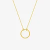 Collier or jaune 375 ‰ et motif pendant anneau SO OR