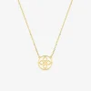 Collier or jaune 375 ‰ et motif découpe fantaisie SO OR