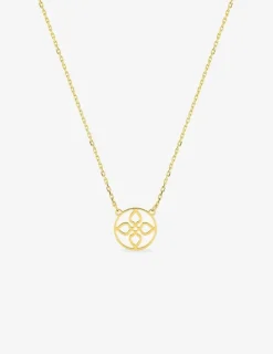Collier or jaune 375 ‰ et motif découpe fantaisie SO OR