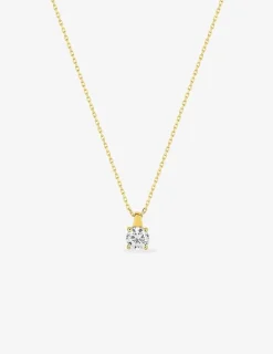 Collier or jaune 375 ‰ et oxyde 4.75 mm serti quatre SO OR