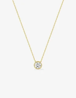 Collier or jaune 375 ‰ et oxyde 4,75 mm serti clos SO OR