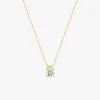 Collier or jaune 375 ‰ et oxydes de zirconium SO OR