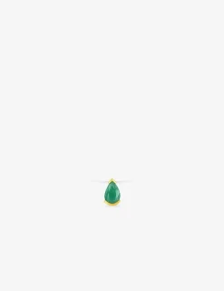 Collier or jaune 375 ‰, émeraude et fil nylon SO OR