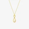 Collier or jaune 375 ‰ motif ajouré et oxyde de zirconium SO OR