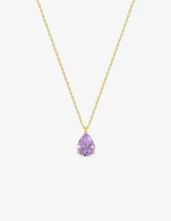 Collier or jaune 375‰, améthyste SO OR