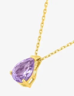 Collier or jaune 375‰, améthyste SO OR