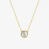 Collier or jaune 375‰ et cercle nacre SO OR