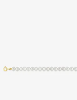 Collier or jaune 375‰ et perles 5 - 5,5 mm SO OR