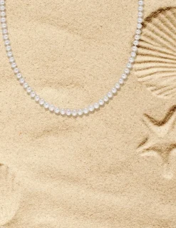 Collier or jaune 375‰ et perles 5 - 5,5 mm SO OR