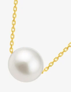 Collier or jaune 375‰ et perle 8 mm SO OR