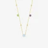 Collier or jaune 375‰ et pierres fines SO OR