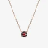 Collier or rose 750 ‰ et grenat SO OR