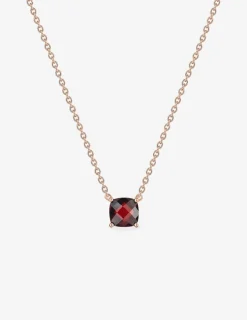 Collier or rose 750 ‰ et grenat SO OR