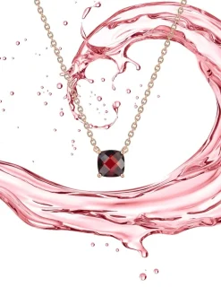 Collier or rose 750 ‰ et grenat SO OR