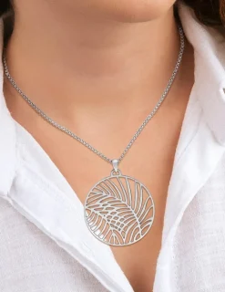 Collier pendentif en acier SO OR
