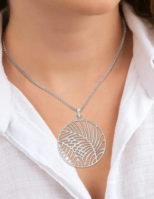 Collier pendentif en acier SO OR