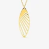 Collier pendentif en acier doré SO OR