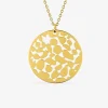 Collier pendentif en acier doré SO OR
