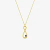 Collier pendentif or jaune 375 ‰ et saphir SO OR