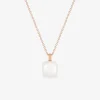Collier pendentif or rose 750 ‰ et pierre de lune SO OR