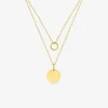 Collier plaqué or avec breloques gravables SO OR