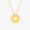 Collier plaqué or avec jeton à graver SO OR