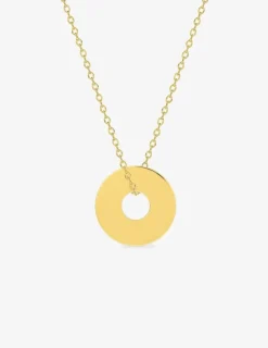 Collier plaqué or avec jeton à graver SO OR