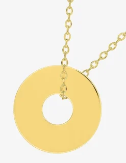 Collier plaqué or avec jeton à graver SO OR