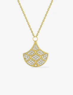 Collier plaqué or, détails en oxydes de zirconium SO OR
