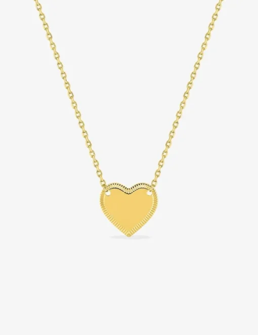 Collier plaqué or motif cœur SO OR