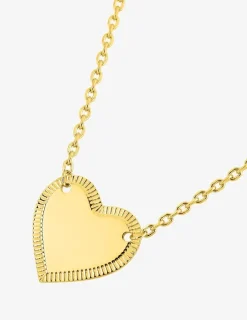 Collier plaqué or motif cœur SO OR