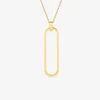 Collier plaqué or motif ovale SO OR