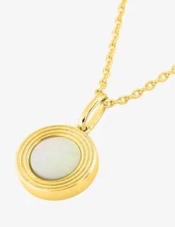 Collier plaqué or nacre SO OR